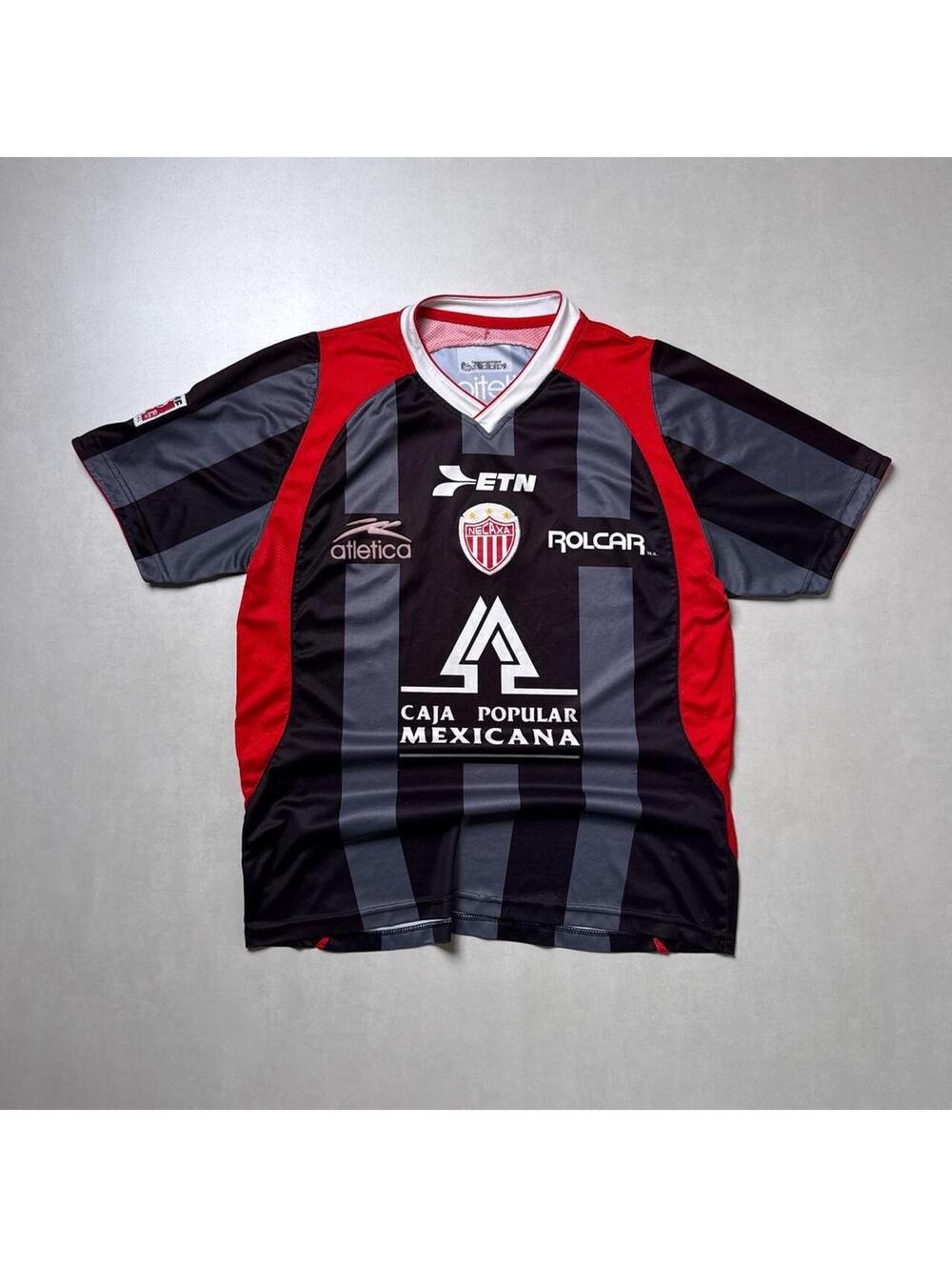 Y2K Necaxa 00s Soccer Black Jersey Shirt